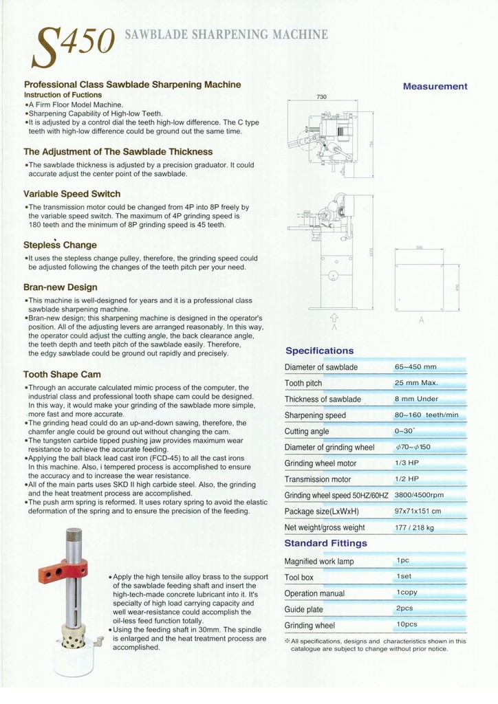 SAW BLADE SHARPENING MACHINE เครื่องลับคมใบเลื่อย