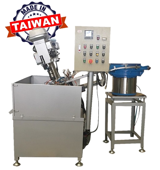 Auto tapping with vibrator feeder